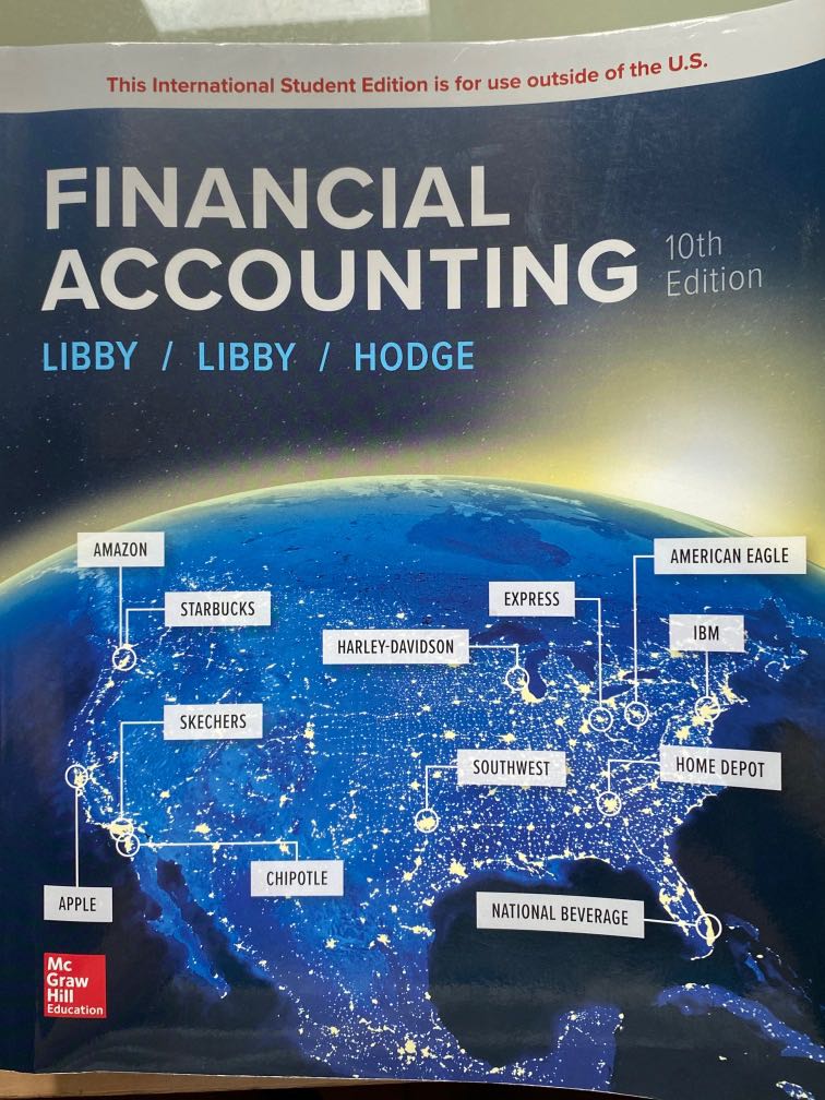 HKUST Acct 2010 textbook Financial Accounting by Libby Libby Hodge