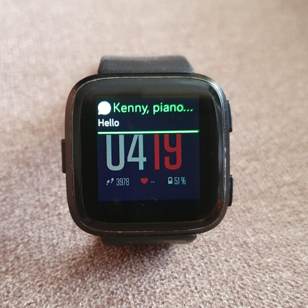 fitbit versa touchscreen smartwatch