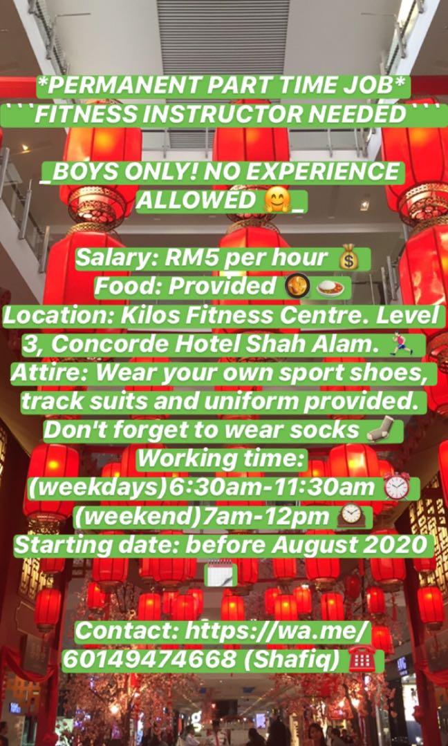 Part Time Jobs Shah Alam 2020