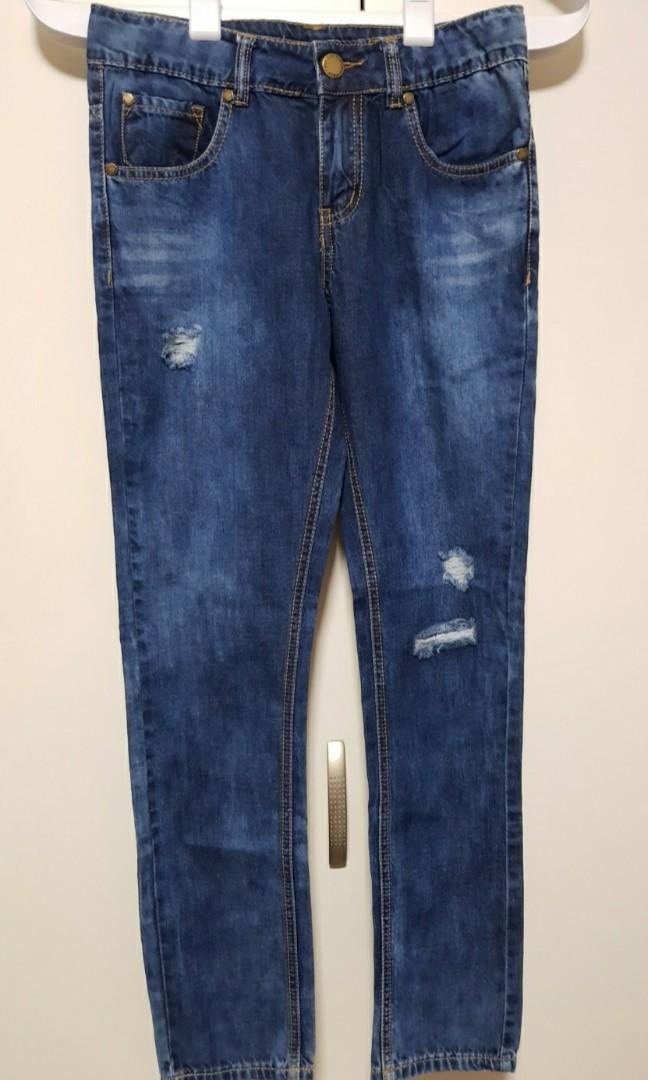 boys ripped jeans size 14