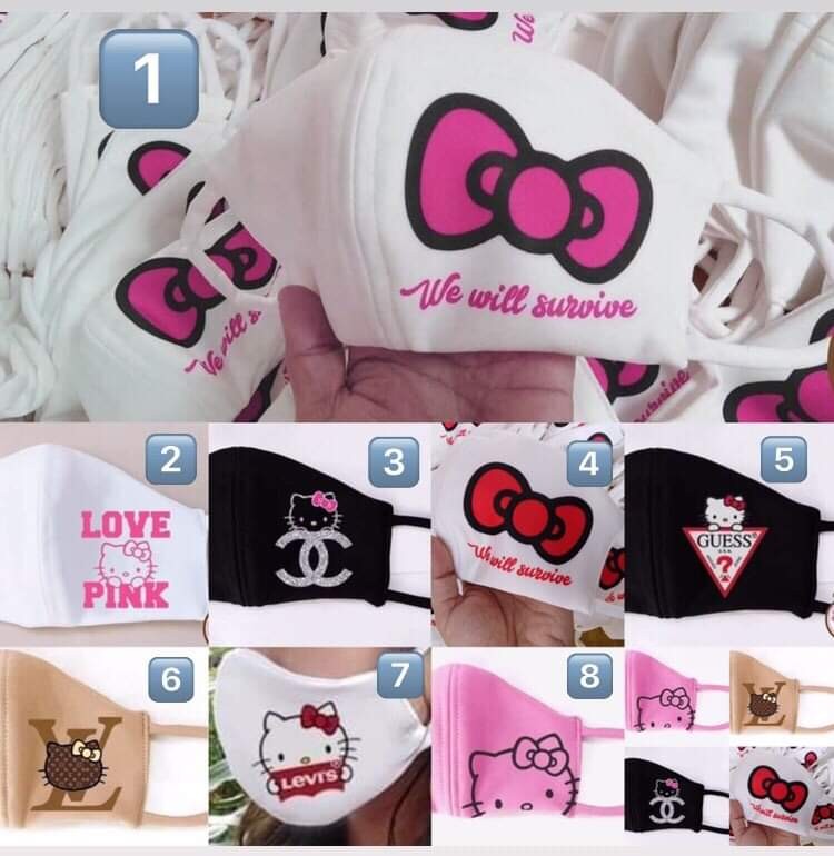 Hello Kitty Face Mask, Women's Fashion, Watches & Accessories, Other ...