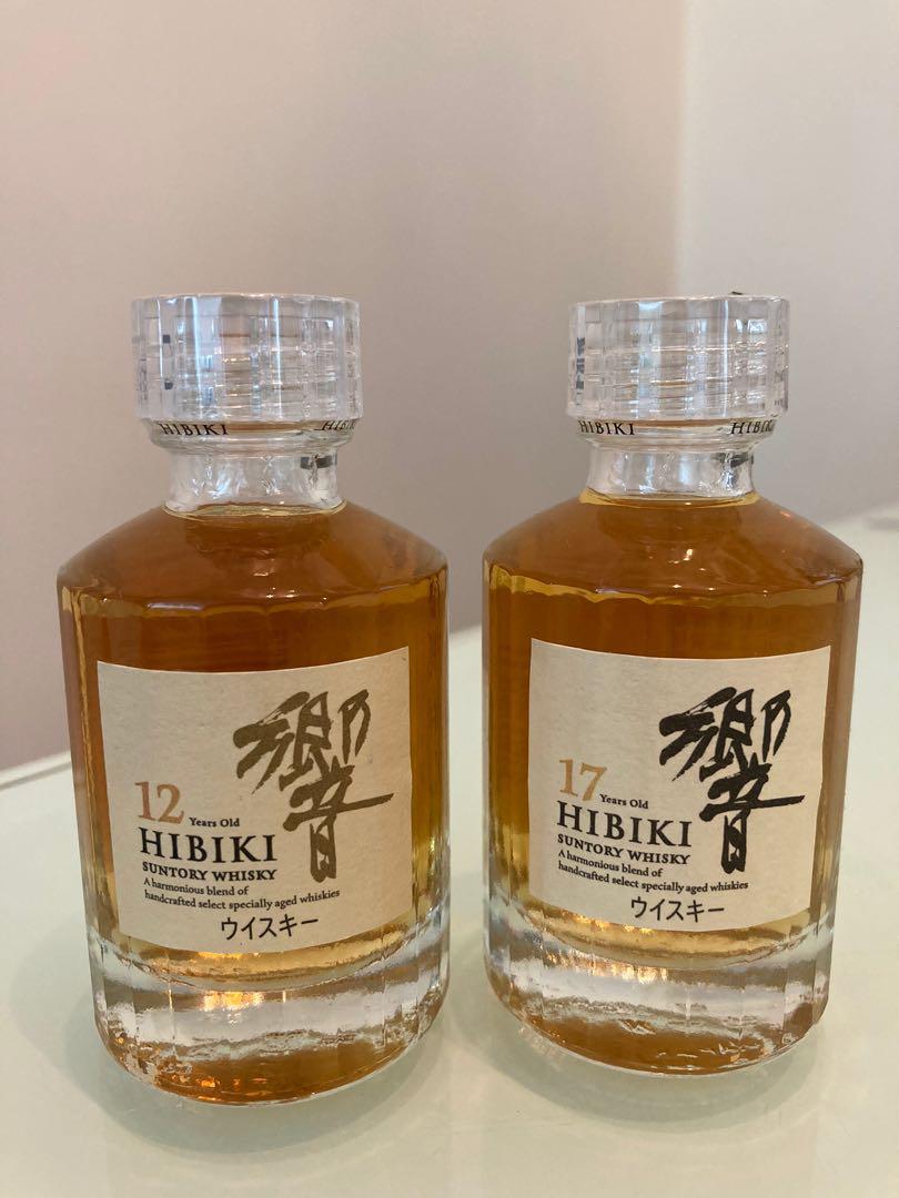 Hibiki set (響12 50ml +響17 50ml) Hibiki Suntory Whisky威士忌, 嘢 