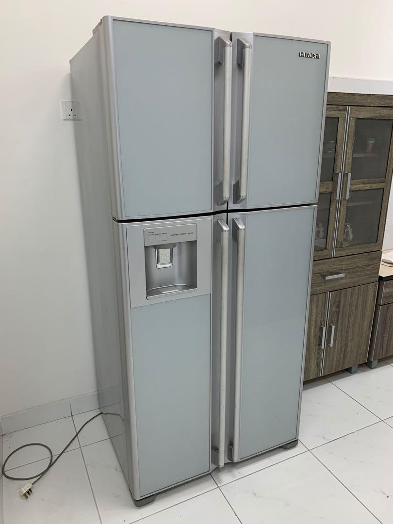 Hitachi Fridge 4 Doors *Price reduced, TV & Home Appliances, Kitchen