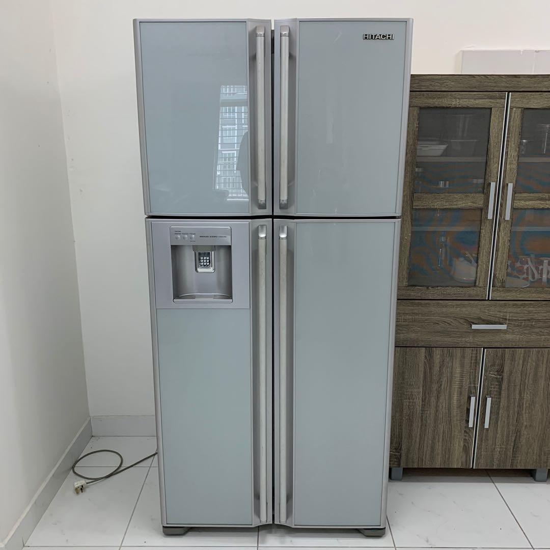 Hitachi Fridge 4 Doors *Price reduced, TV & Home Appliances, Kitchen