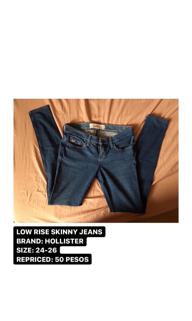hollister low rise skinny jeans