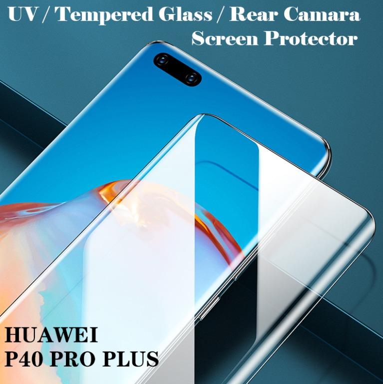 UV Full Glue Tempered Glass for Huawei P40 Pro Plus 5G 3D Screen Protector for 