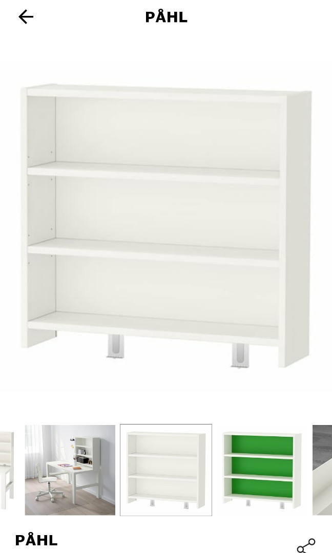 IKEA desk top shelf, Furniture & Home Living, Furniture, Shelves