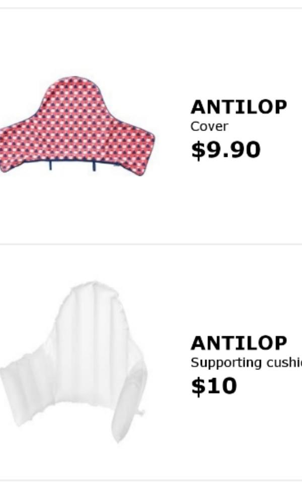 IKEA High Chair Insert Antilop, Babies & Kids, Cots & Cribs on Carousell