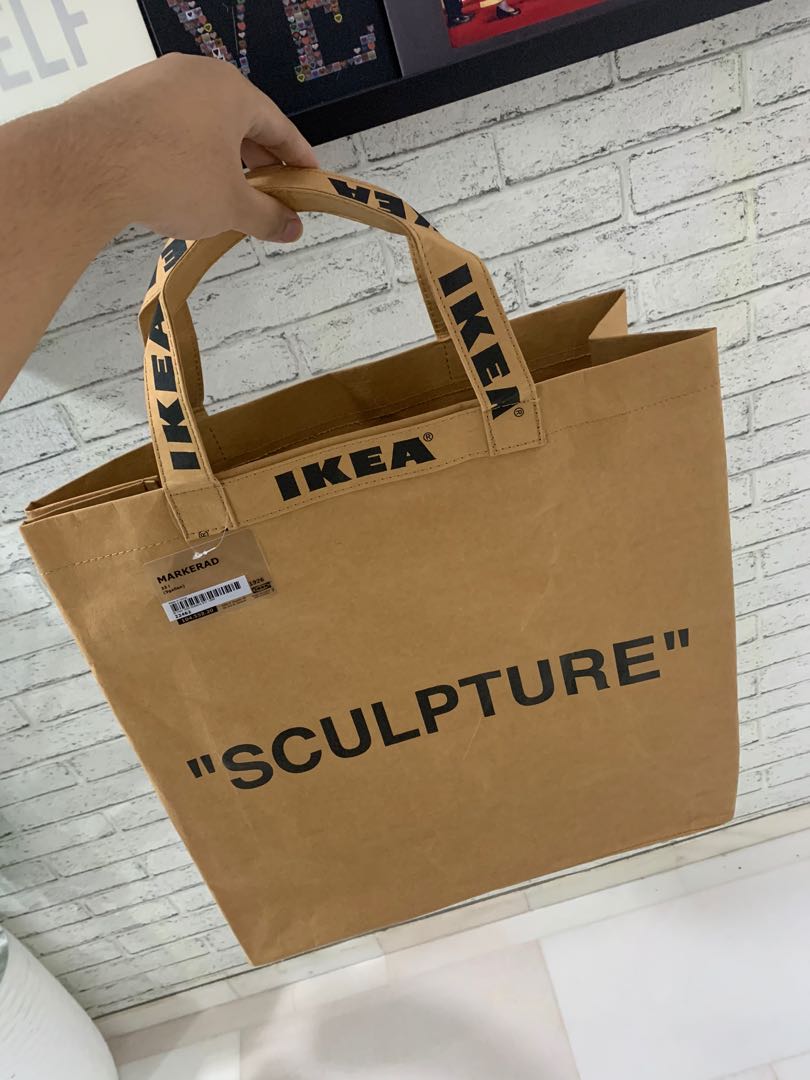 Ikea x Virgil Abloh Markerad Medium Brown Bag, Men's Fashion, Bags, Belt  bags, Clutches and Pouches on Carousell