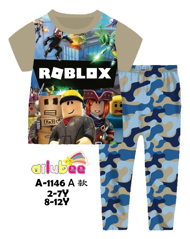 In Stocks 2 Yo To 12yo 11 50 8yo 12yo 13 Roblox Pajamas Babies Kids Boys Apparel 4 To 7 Years On Carousell - t shirt roblox pijama