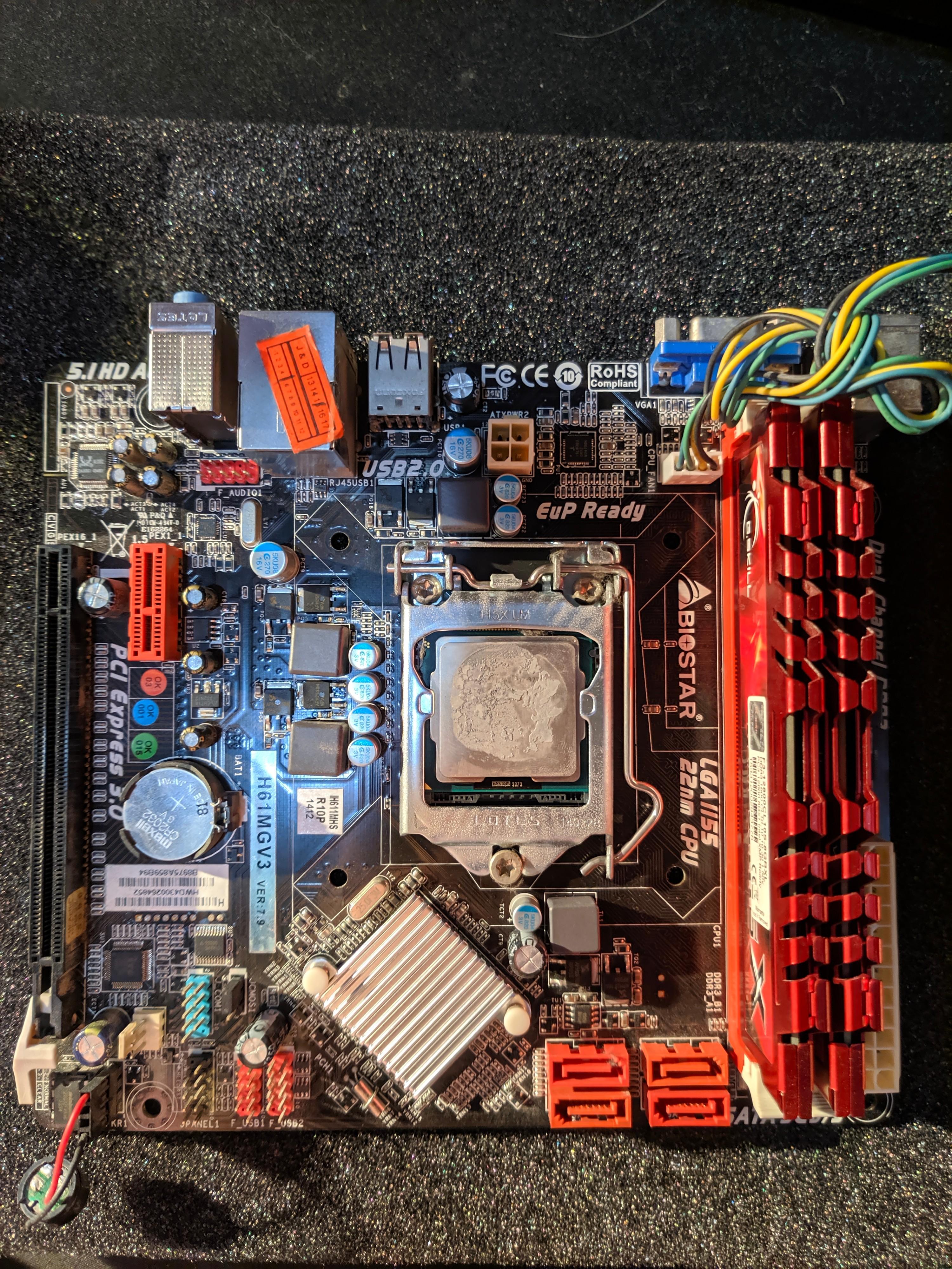 Intel i7 3770 3.40 3.90Ghz 16GB Gskill RAM Biostar H61MGV3 v7.9