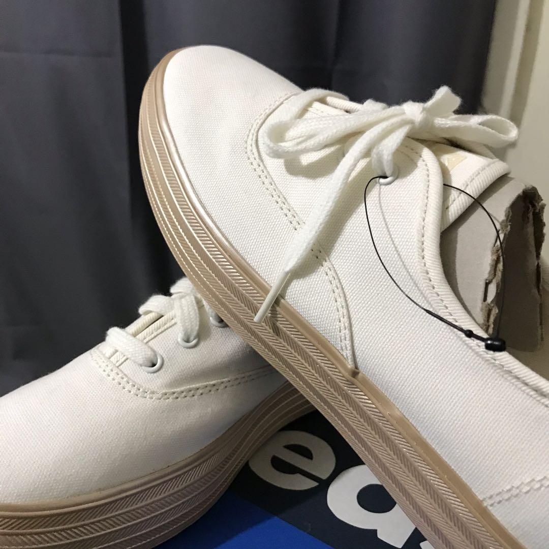 keds white and gold sneakers
