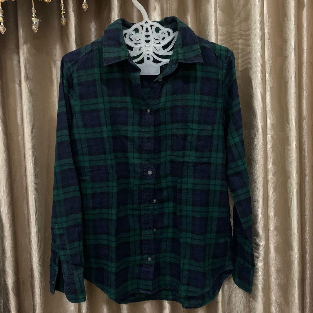 Lebihsehat Kemeja Flanel Uniqlo Fesyen Pria Pakaian Atasan Di Carousell