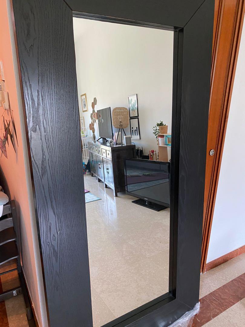 Large Black Mirror Ikea Furniture Home Decor Others On Carousell