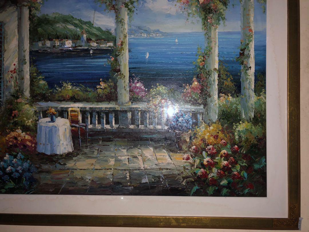 Large Canvas Painting Signed (Category: Art & Prints) located in Santa Maria. Submitted by casa_de_marques (Listing ID 1022167615, Image 2). Description: Very beautiful and latge canvas painting Canvas size it 90cm x 60 cm .