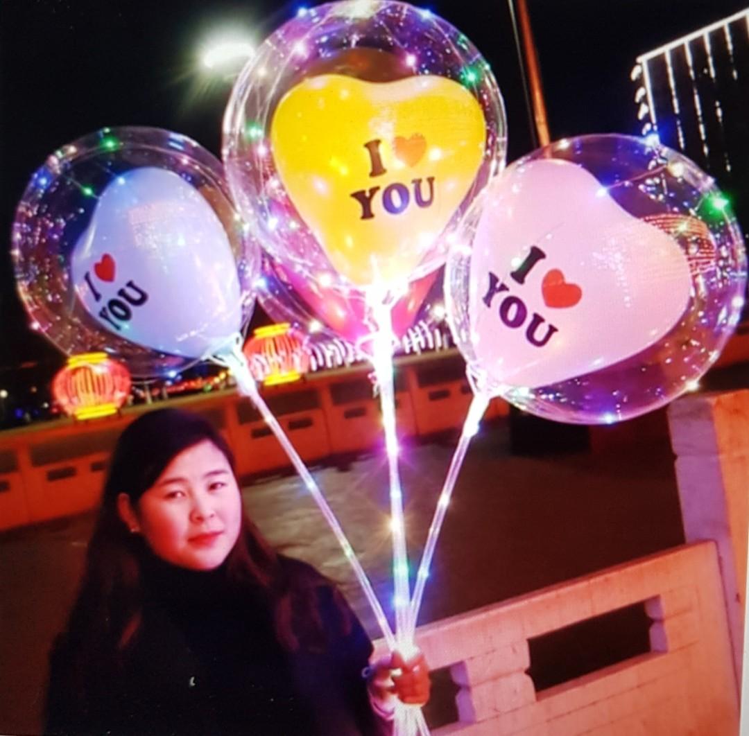 LED Balloon w/ setup (Click pic 1 to 6), Furniture & Home Living