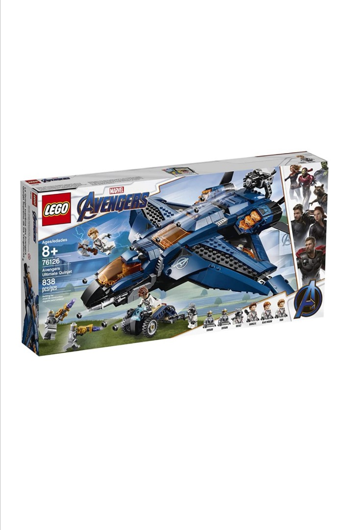Lego Marvel Avengers Ultimate Quinjet 76126 Building Kit 838 Pieces Toys Games Toys On Carousell