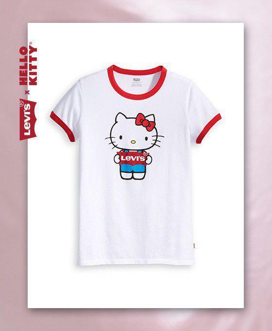 Levi's x Hello Kitty Ringer T shirt, Women's Fashion, Tops, Shirts on  Carousell