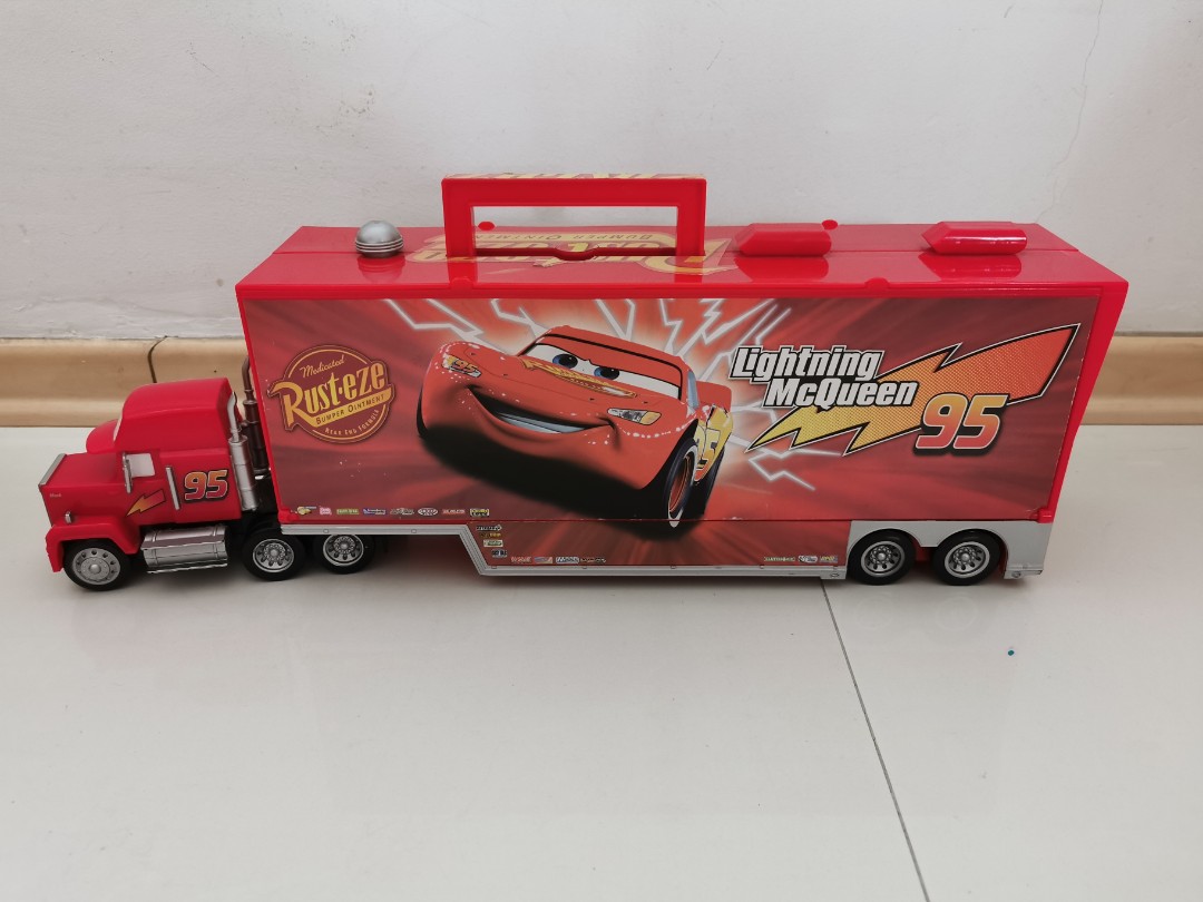 Mack truck hauler with 15 diecast cars clearance