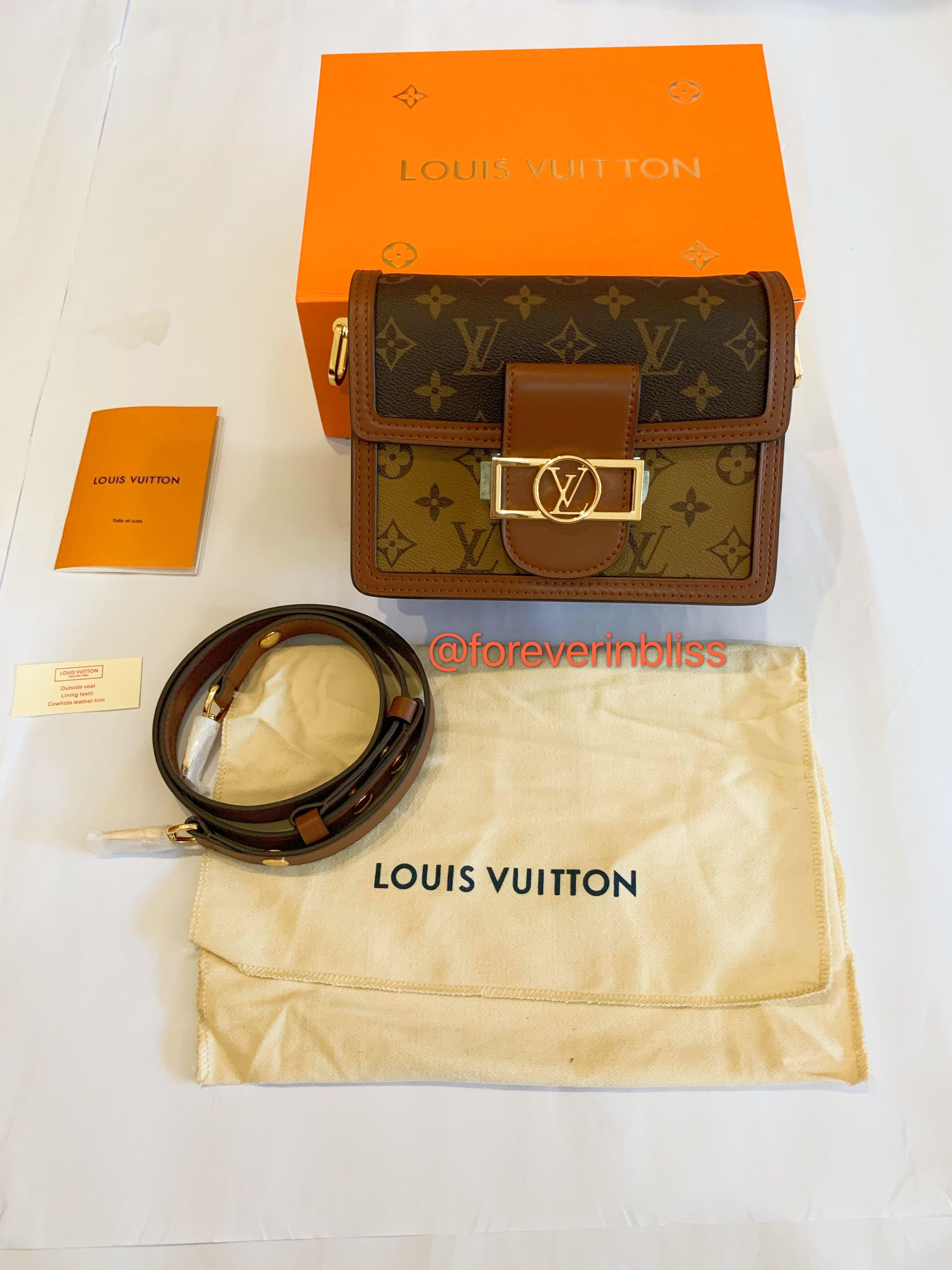 Brand New Louis Vuitton Lv Mini Dauphine Handbag/Shoulder Bag/Sling Bag/Crossbody Bag, Women&#39;s ...