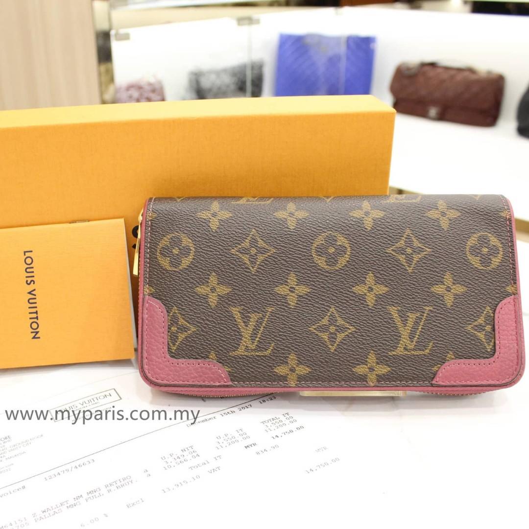 Louis Vuitton Retiro Monogram Zippy Wallet Second Hand / Selling
