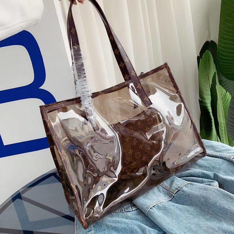 Louis Vuitton transparent 2in1 tote bag, Women's Fashion, Bags & Wallets,  Purses & Pouches on Carousell