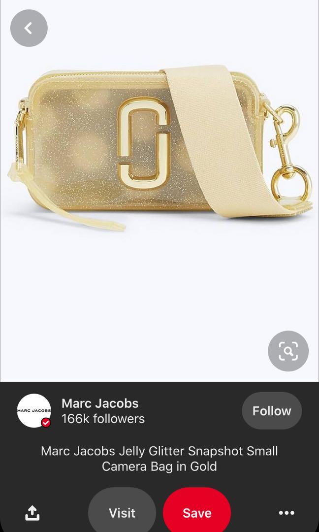 Marc Jacobs The Jelly Glitter Snapshot Bag in Pink