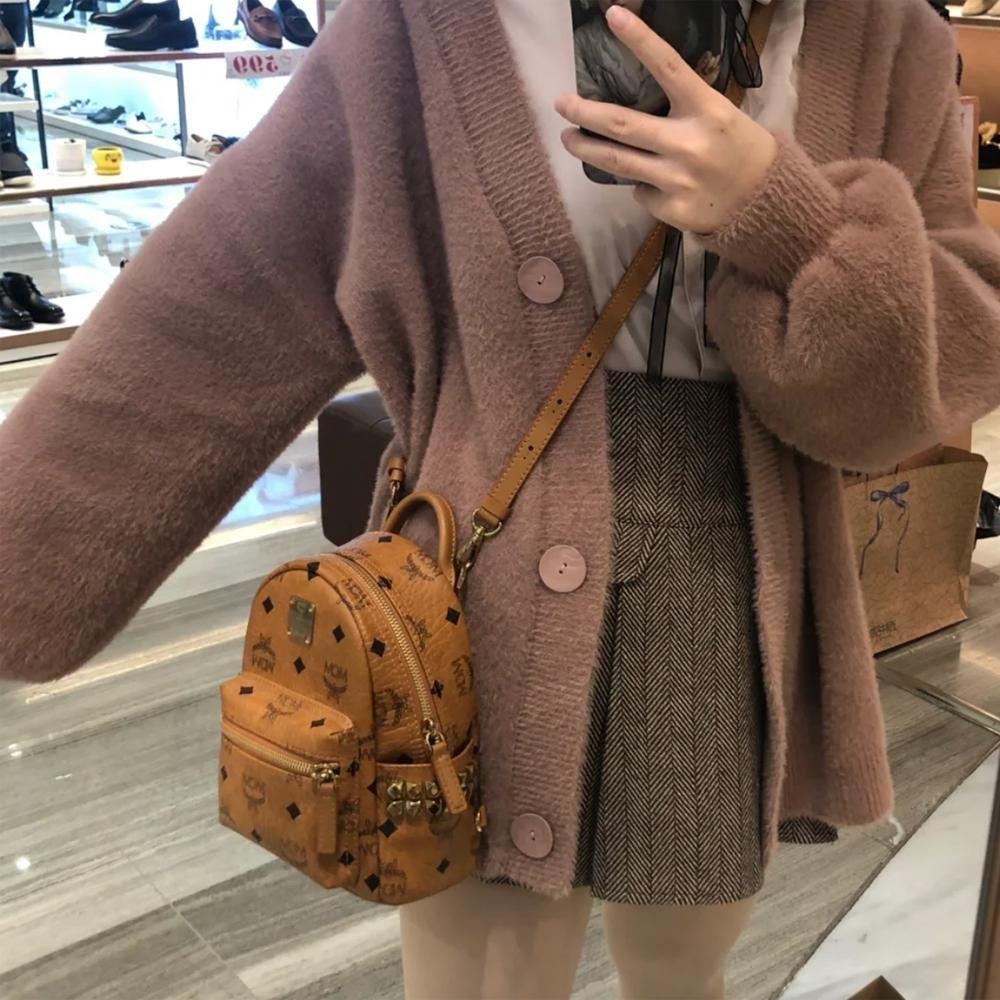 MCM backpack super mini backpack mini chain bag messenger ba