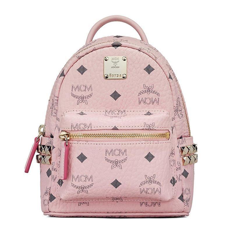 Mcm pink backpack mini online