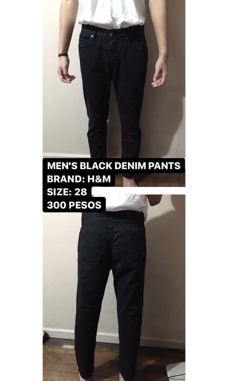 h&m pants size mens