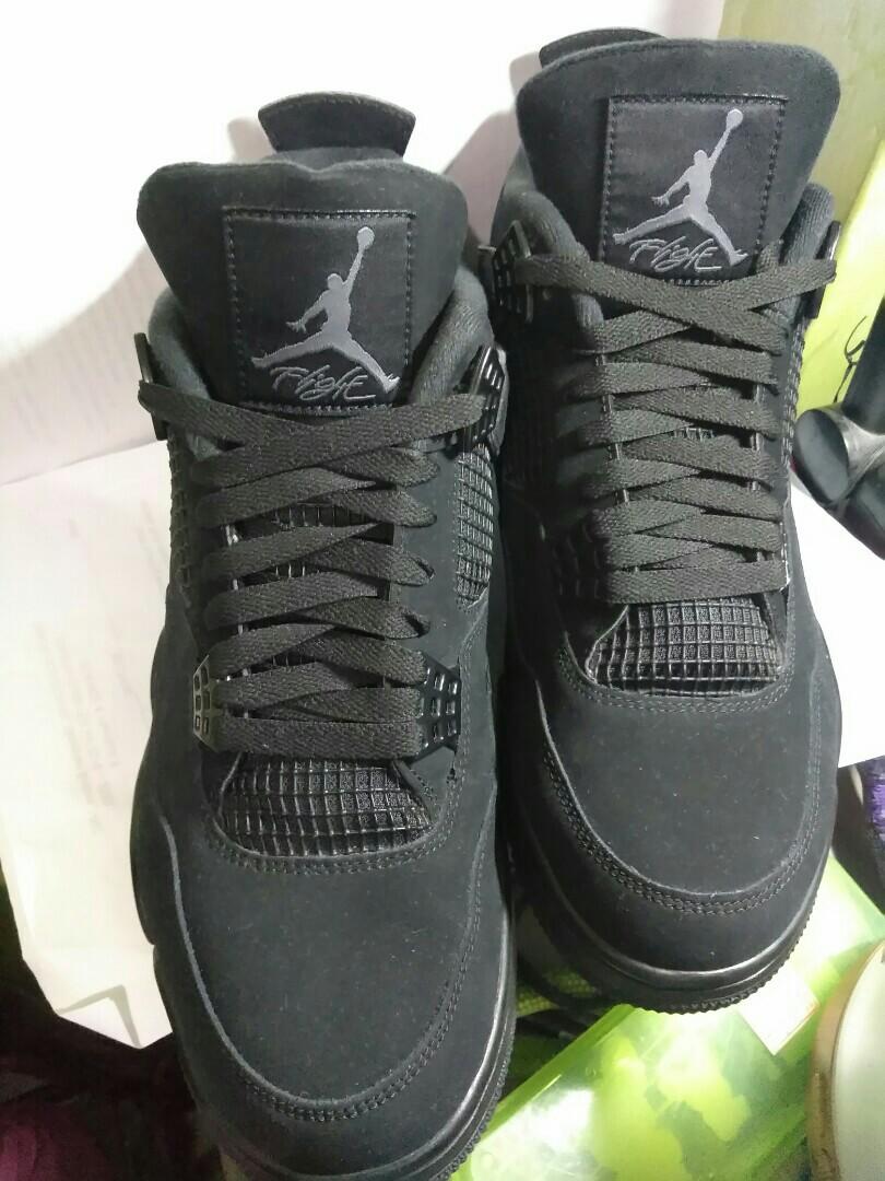 Men's Nike Air Jordan Retro 4 Black Cat 