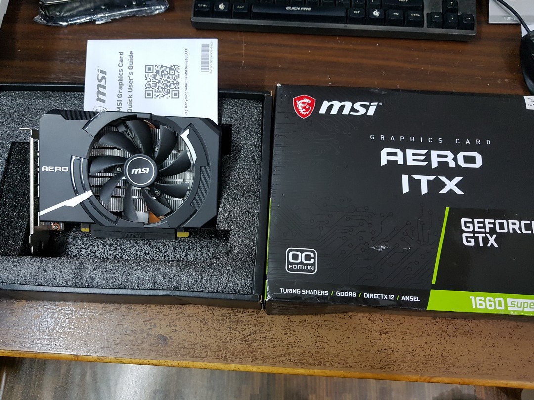 MSI GTX 1660 Super 6GB Aero ITX OC, Computers & Tech, Parts ...