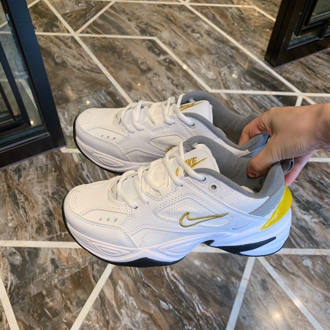 M2K white and yellow, Men's Fashion, Sneakers on Carousell