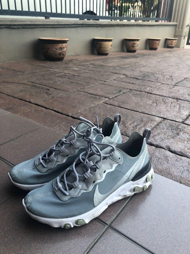 Nike top react silver
