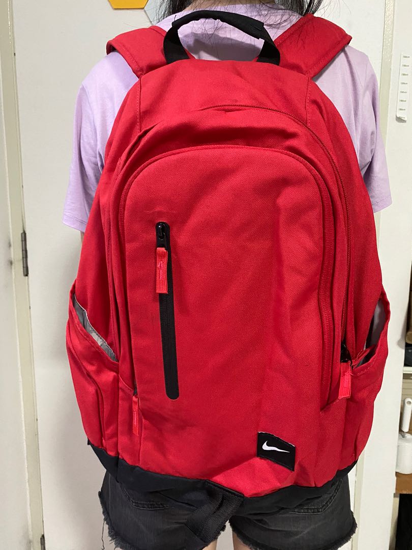 nike red bookbag