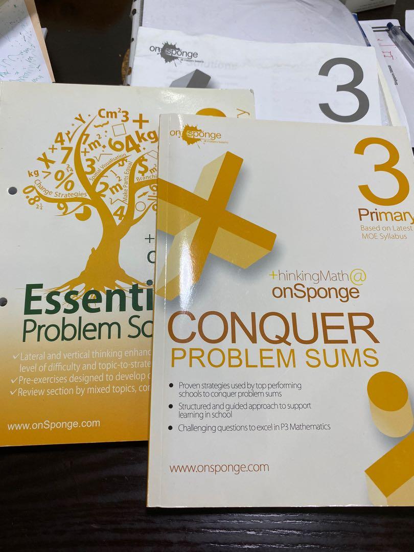 Onsponge P3 Conquer Problem Sums with Answer Booklet, Hobbies & Toys ...