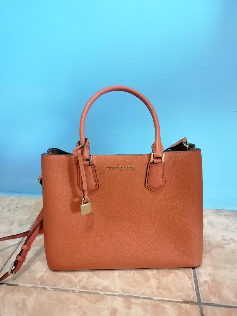 Original Michael Kors Orange Bag Luxury Bags And Wallets On Carousell