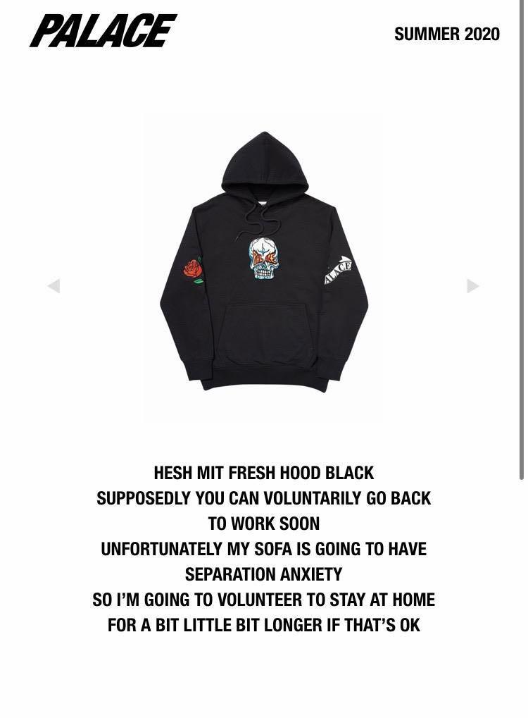 Palace hesh mit fresh hood white best sale