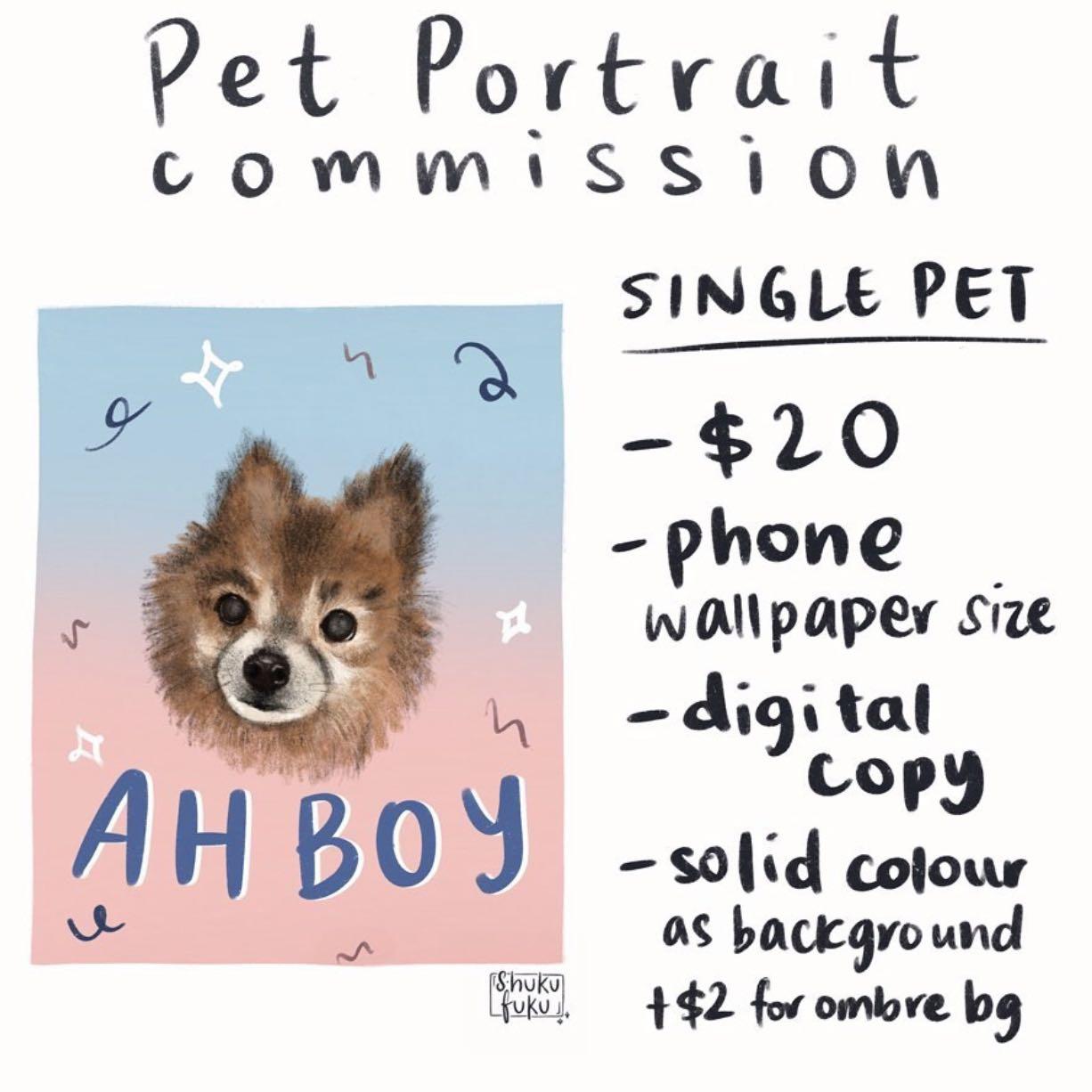 Custom Pet Portrait Design Craft Art Prints On Carousell
