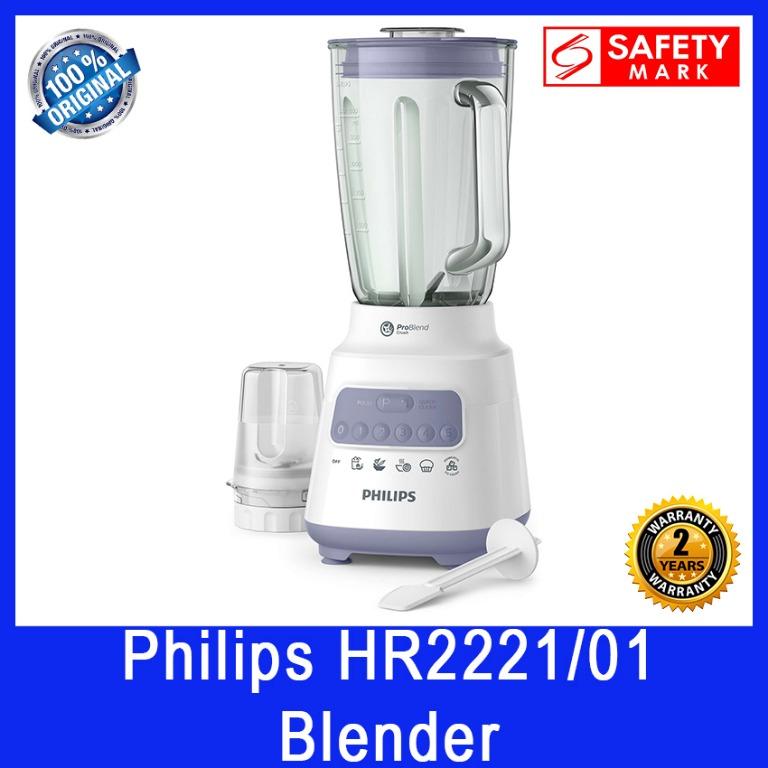 Philips Series 5000 Blender Core Hr2221 01 Perfectly Crushed Ice 2x Faster 5 Preset Settings 700w Power Safety Mark Approved 2 Year Warranty Home Appliances Kitchenware On Carousell