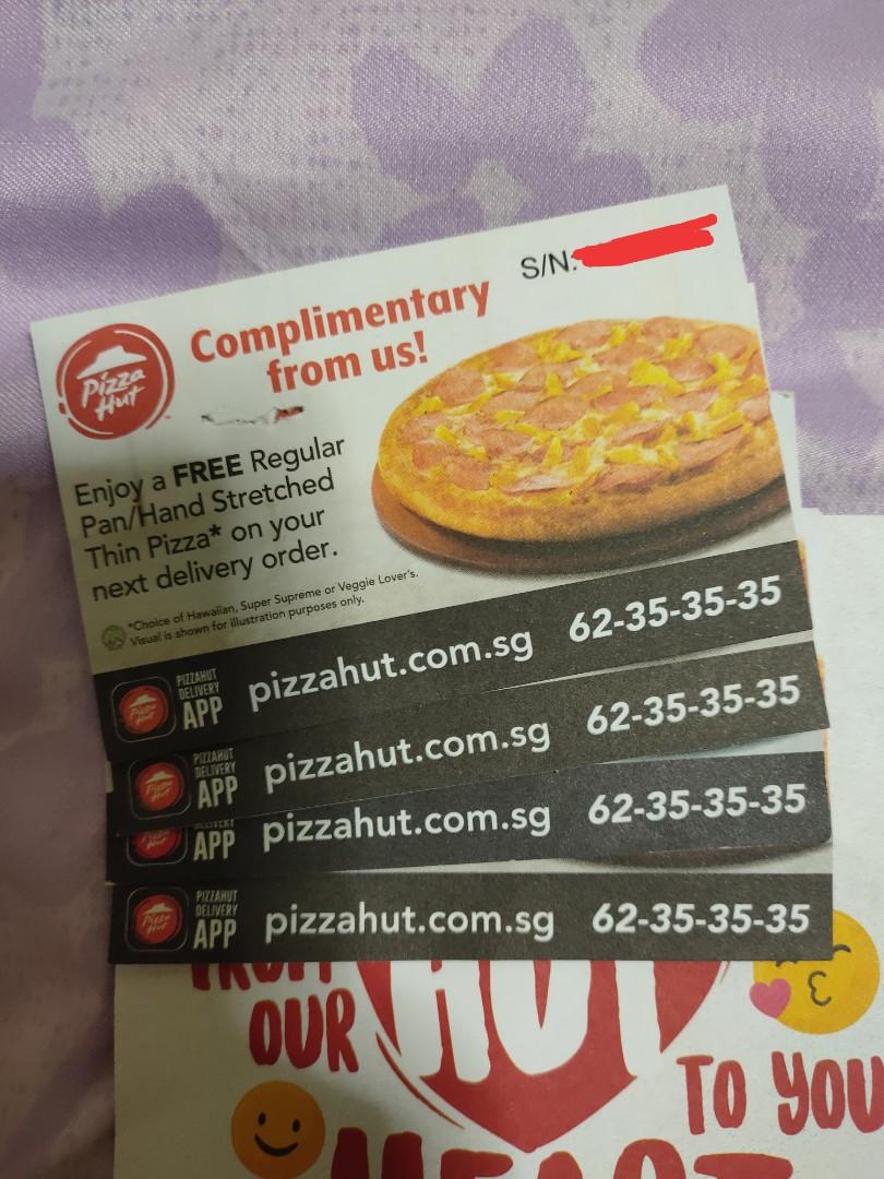 Pizza Hut Regular Pizza Voucher, Tickets & Vouchers, Vouchers on