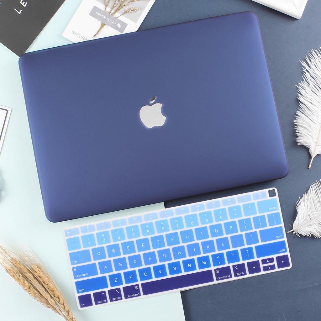 Plain Navy Blue Apple Macbook Pro 13 15 16 Inch Touch Bar 2019 A2141 A2159 A1707 A1932 A1989 Air 13 3 12 Pro 2020 A2251 A2289 Case Cover Hollow With Keyboard Cover Electronics Computer Parts Accessories On Carousell
