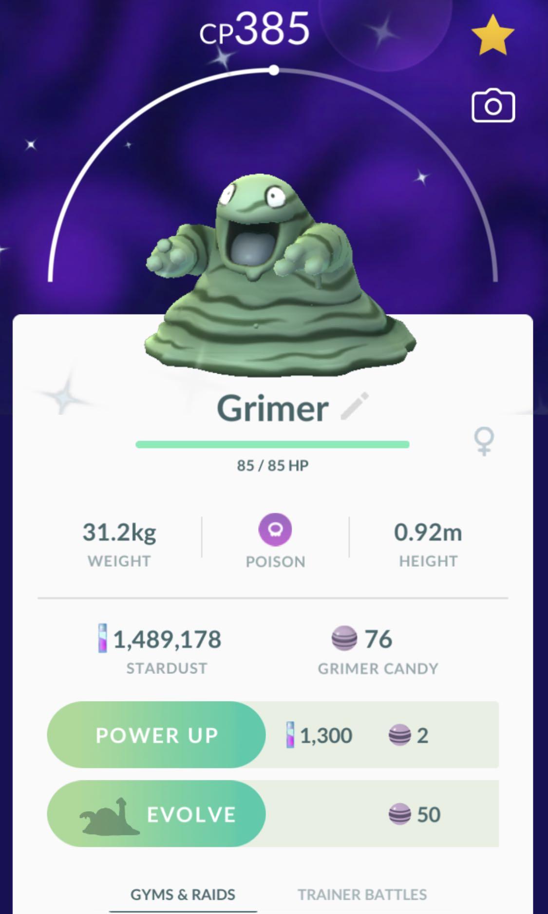 Pokemon Go Shiny Grimer Toys Games Video Gaming In Game Products On Carousell