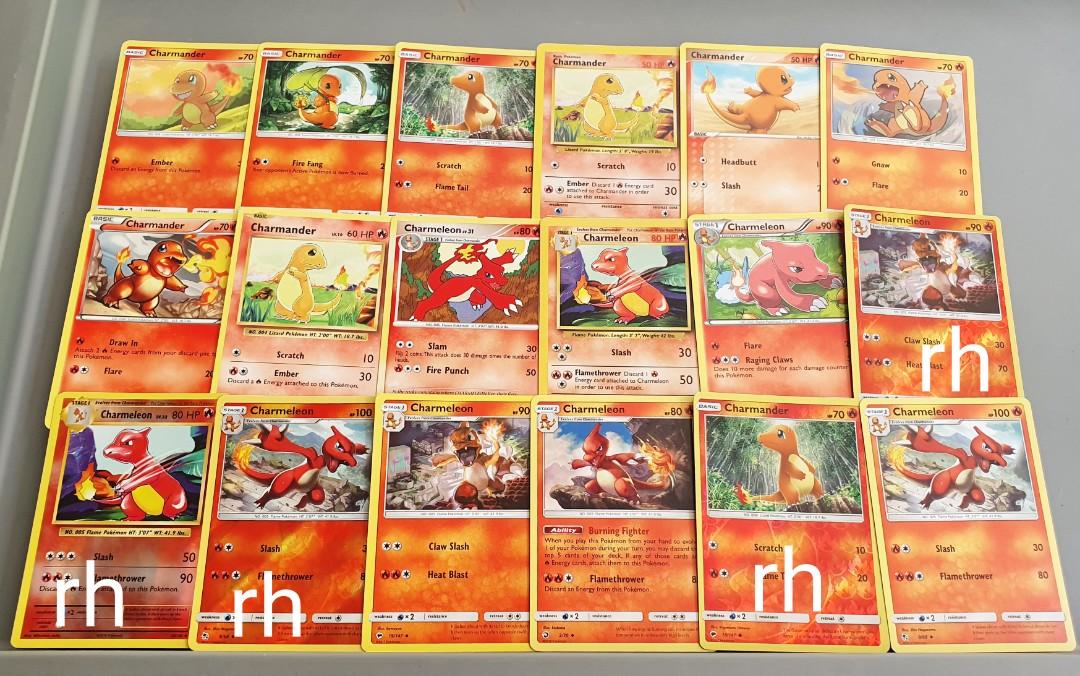 Pokemon Trading Cards Charmander Charmeleon Toys Games Board Games Cards On Carousell