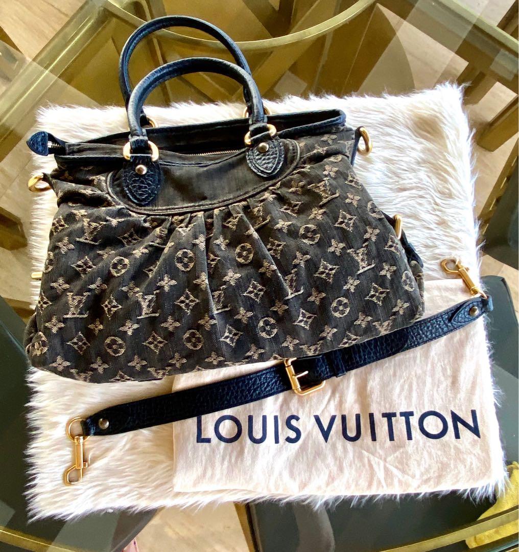 At Auction: Louis Vuitton, Louis Vuitton Denim Neo Cabby GM