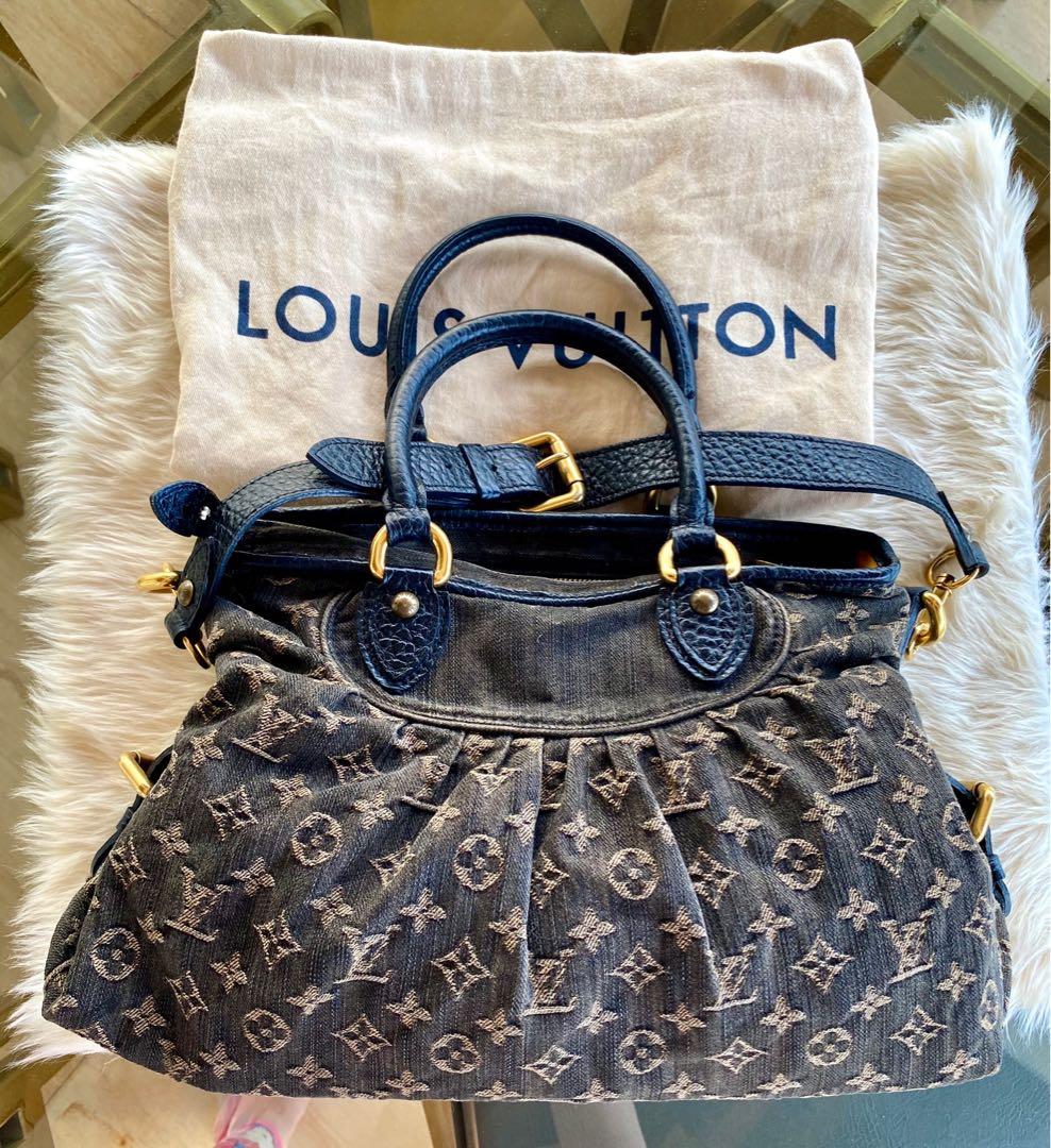 Louis Vuitton, Bags, Auth Louis Vuitton Monogram Denim Neo Cabby Mm 2way