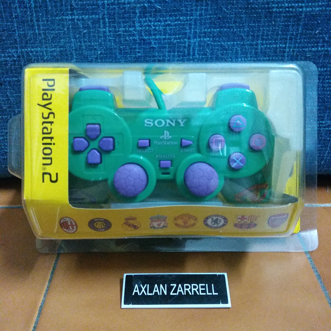 PS2 Dualshock2 Controller Chelsea VS Manchester United (Purple Green