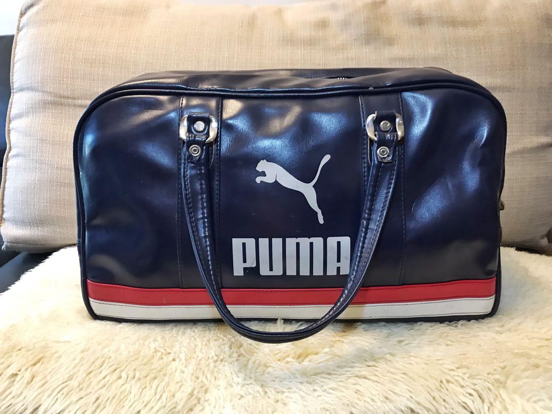 puma duffle bag blue