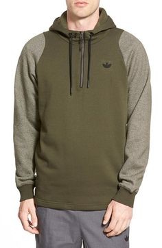 Adidas originals sport top luxe twill fleece hoodie