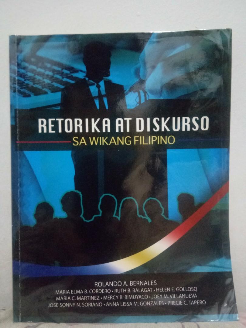 Retorika At Diskurso Sa Wikang Filipino By Bernales Et Al College Books Hobbies And Toys 7831